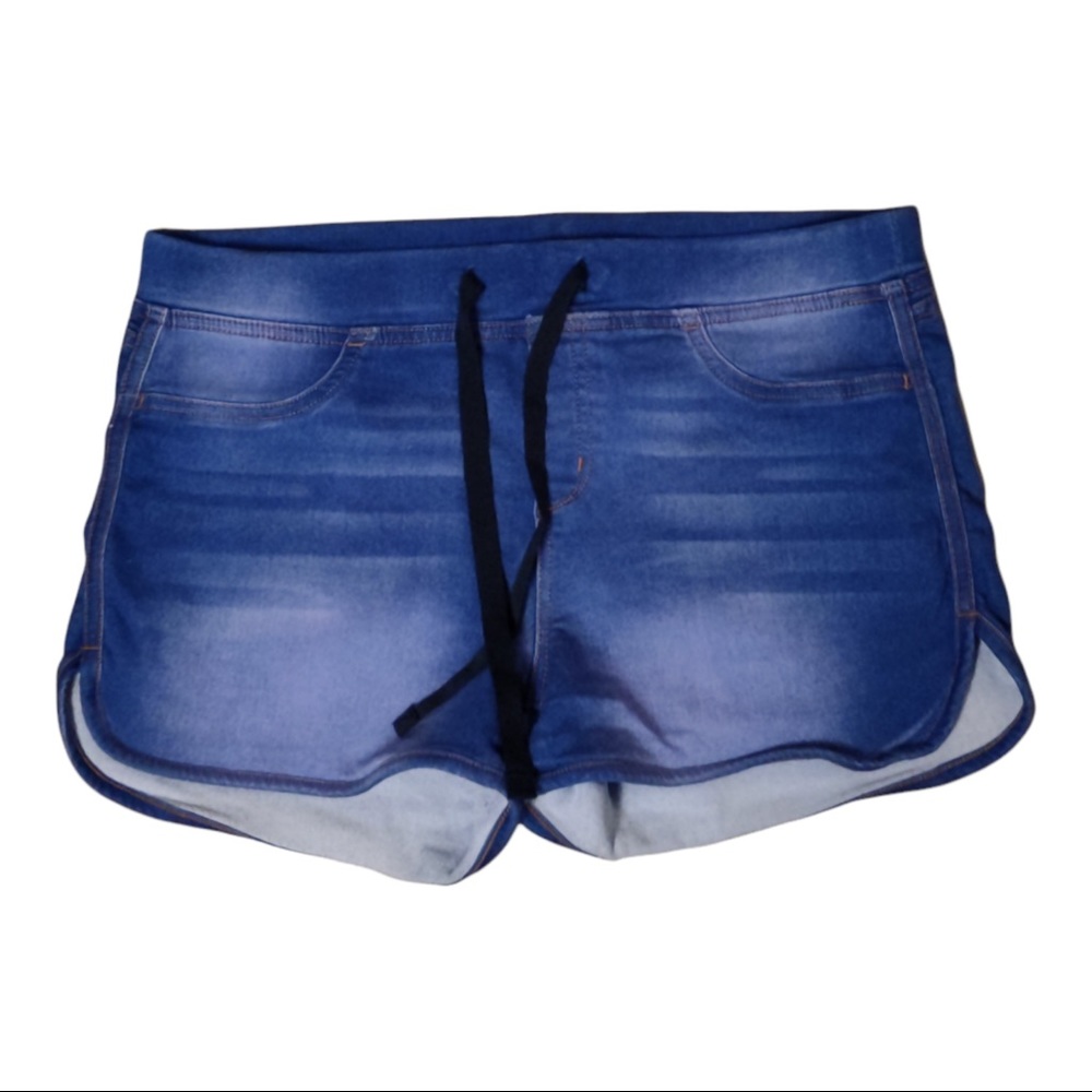 No boundaries blue jeggings shorts